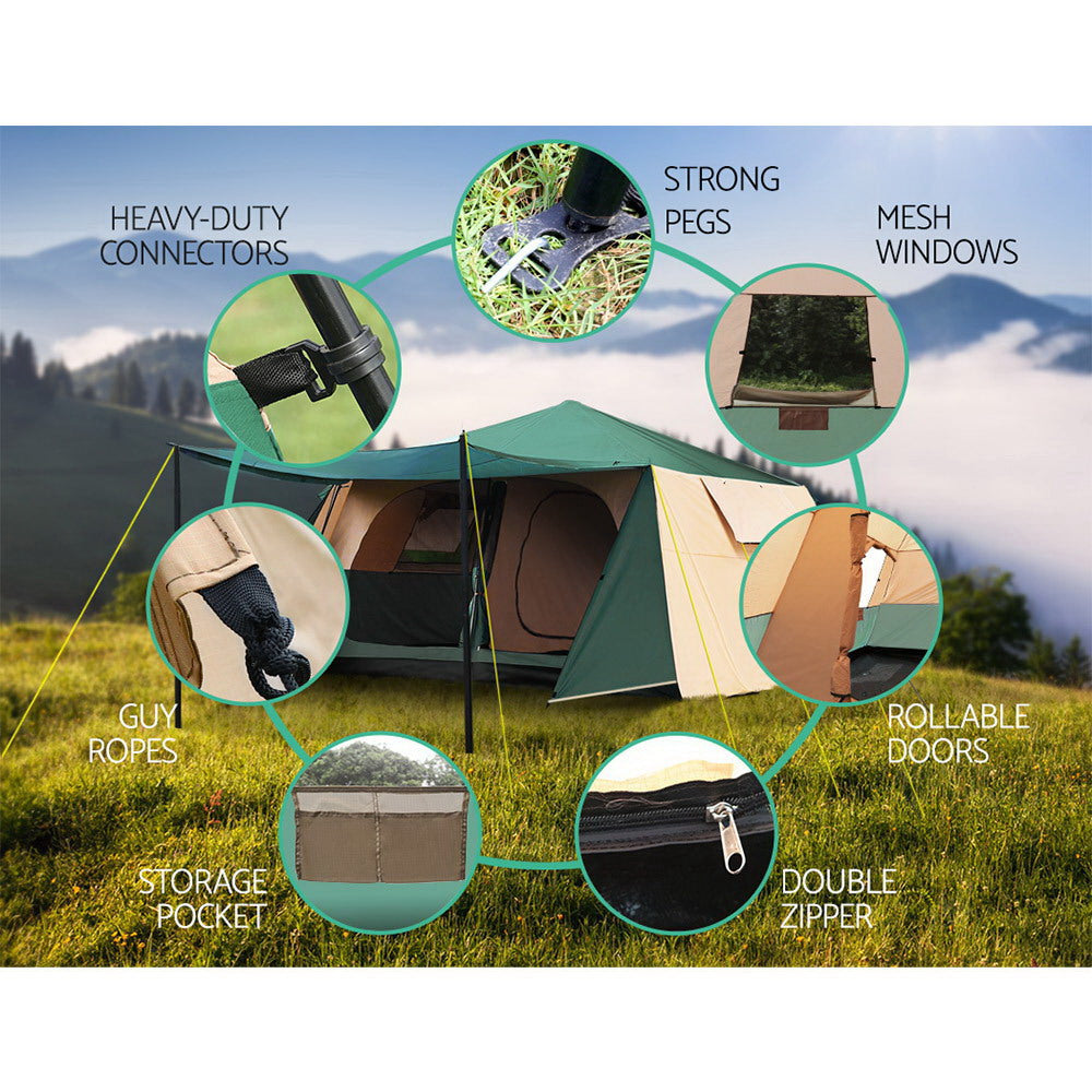 Weisshorn Instant Up Camping Tent 8 Person Pop up Tents Family Hiking Dome Camp-5