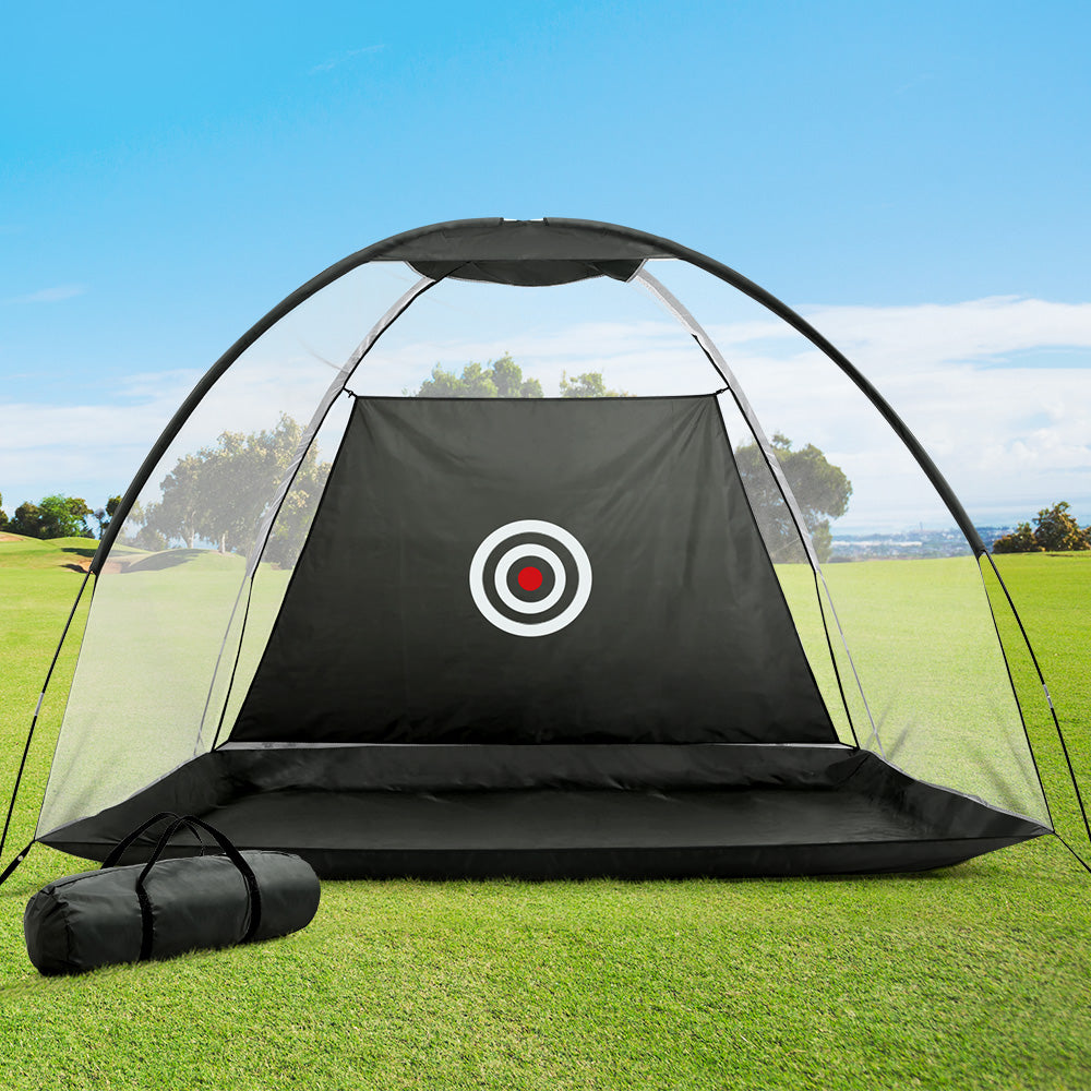 Everfit 3M Golf Practice Net Portable Training Aid Driving Target Tent Black-7