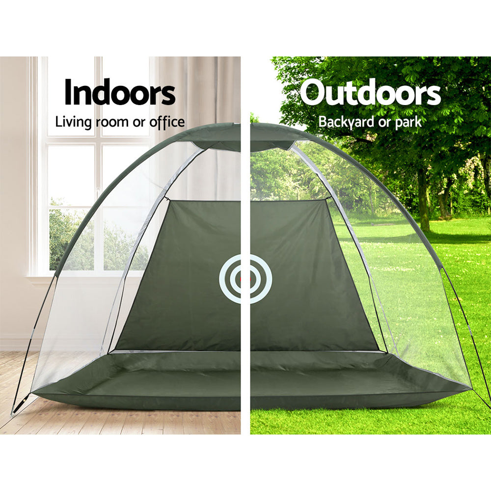 Everfit 3M Golf Practice Net Portable Training Aid Driving Target Tent Green-5