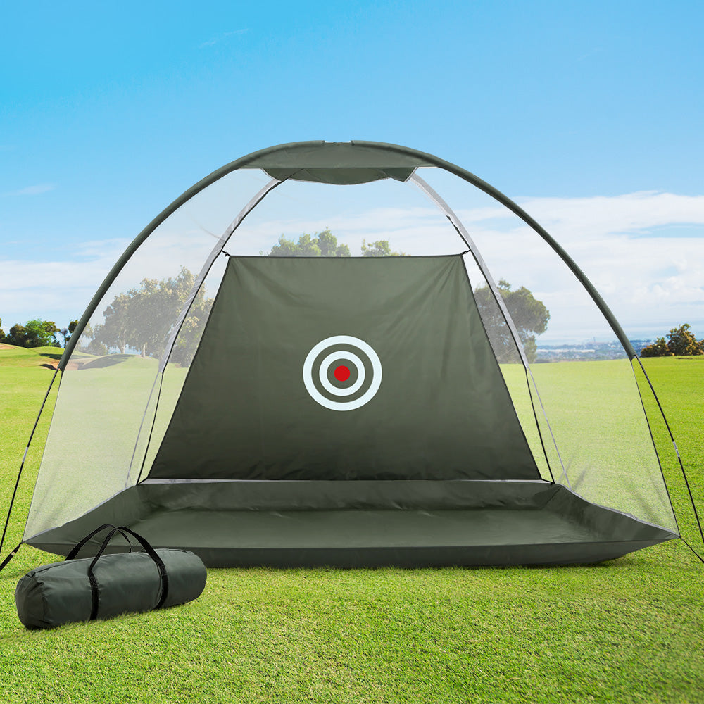 Everfit 3M Golf Practice Net Portable Training Aid Driving Target Tent Green-7