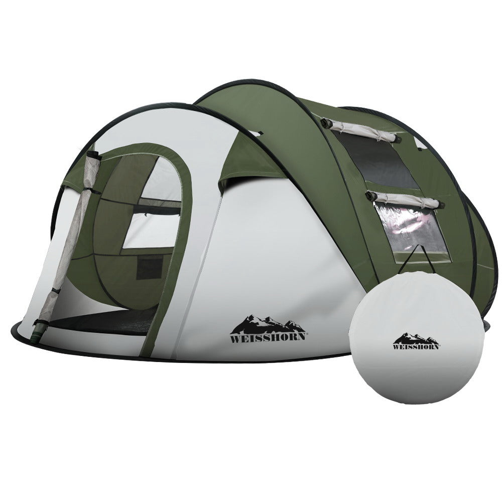 Weisshorn Instant Up Camping Tent 4-5 Person Pop up Tents Family Hiking Beach Dome-0