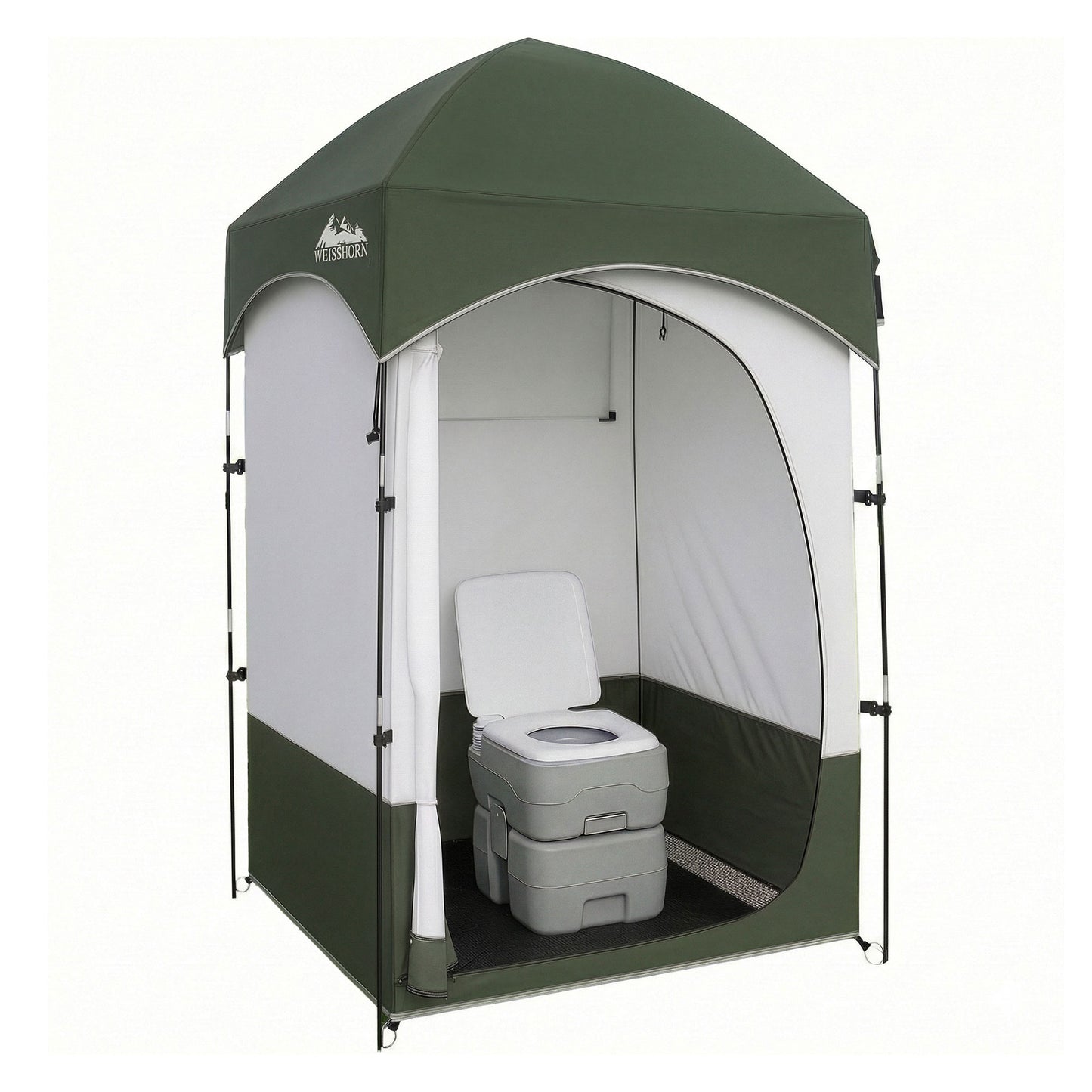 Weisshorn 20L Portable Camping Toilet Shower Tent Changing Room Outdoor Loo Set