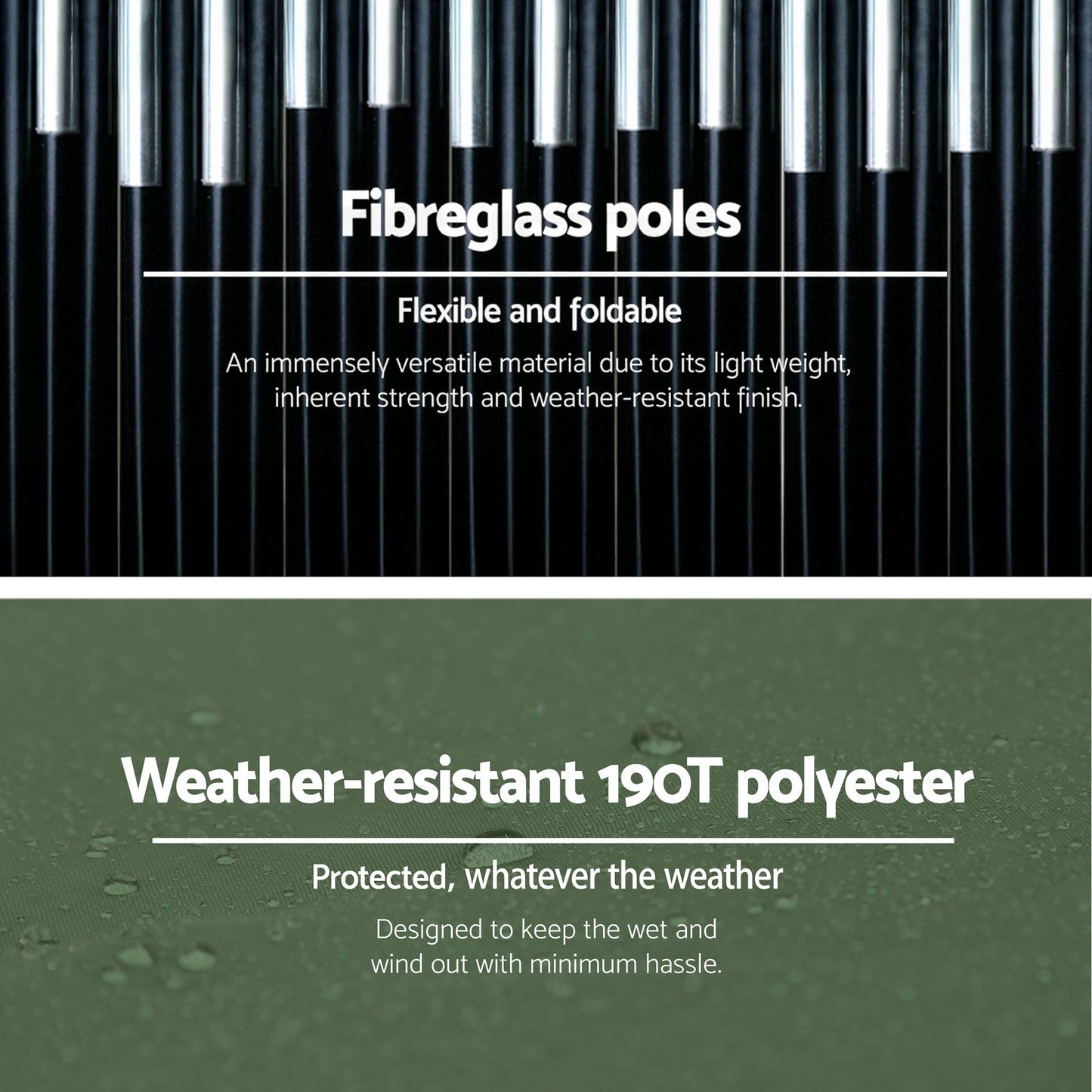 Weisshorn 22L Portable Camping Toilet Shower Tent Changing Room Outdoor Loo Set