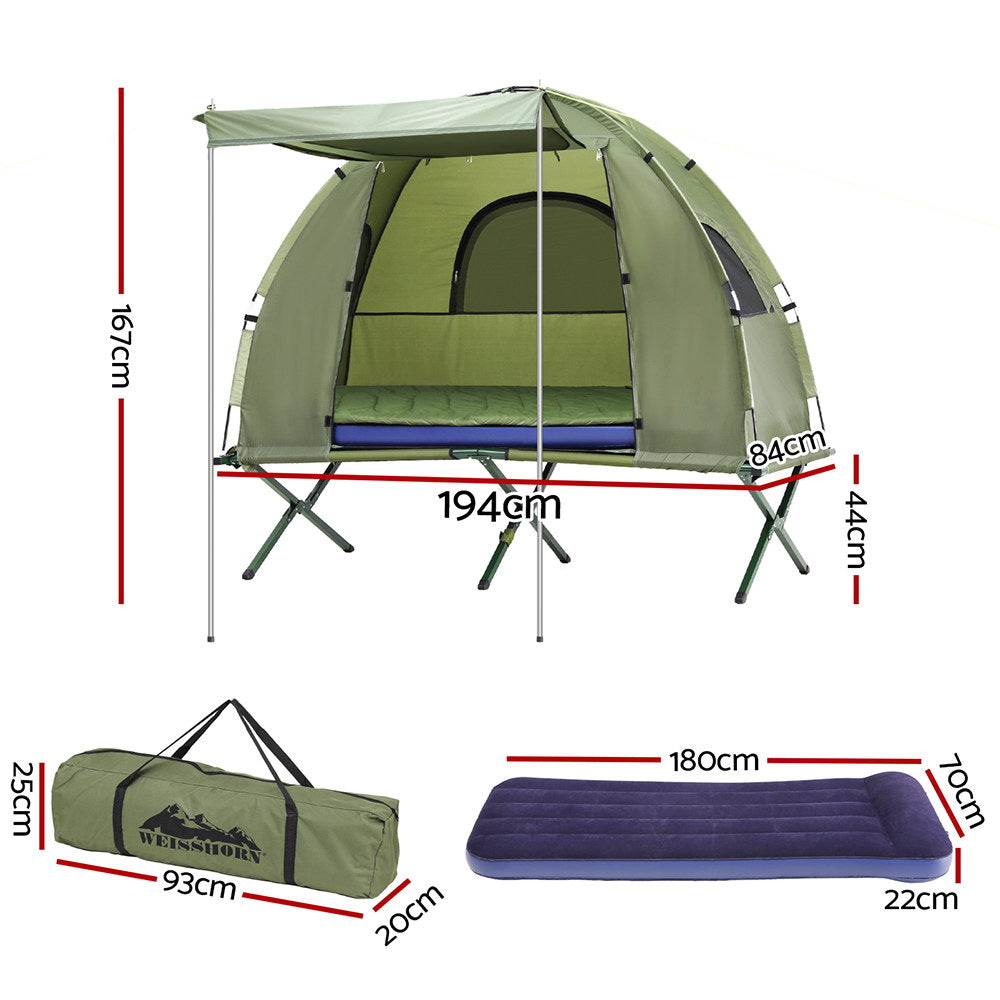 Weisshorn 5-in-1 Camping Tent Cot 1-person Air Mattress Camping Bed-1