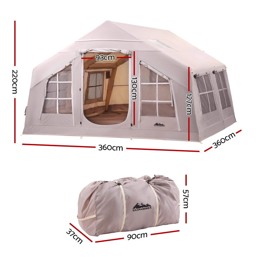 Weisshorn Camping Tent Inflatable Beach Tent 6 Person 360CM-1