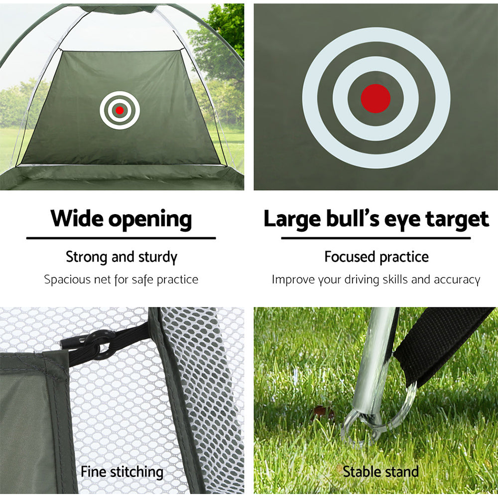 Everfit 3M Golf Practice Net And Training Mat Set Driving Target Green-5