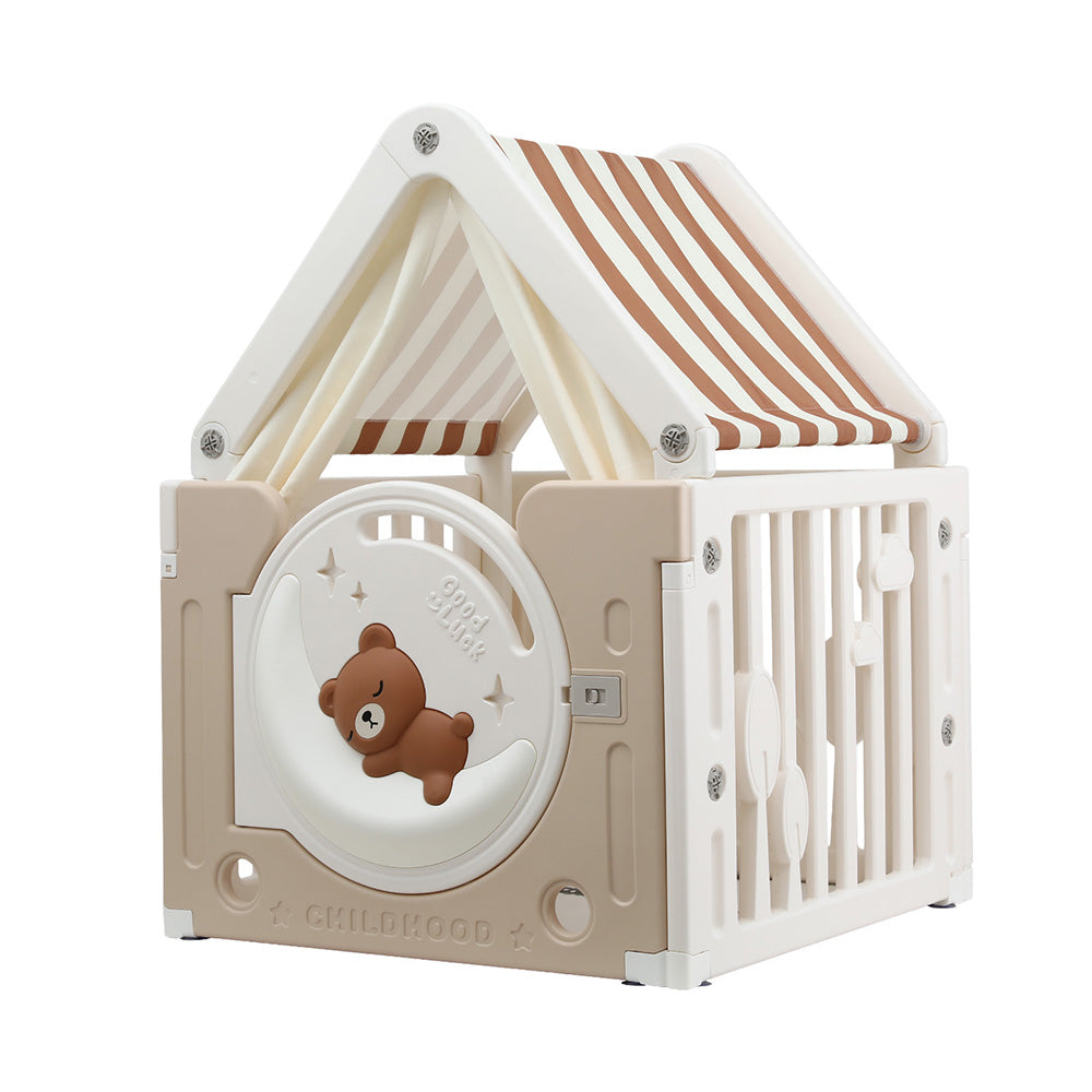 Keezi Kids Play Tent Playhouse Castle with Floor Mat 85CMX113CM-0