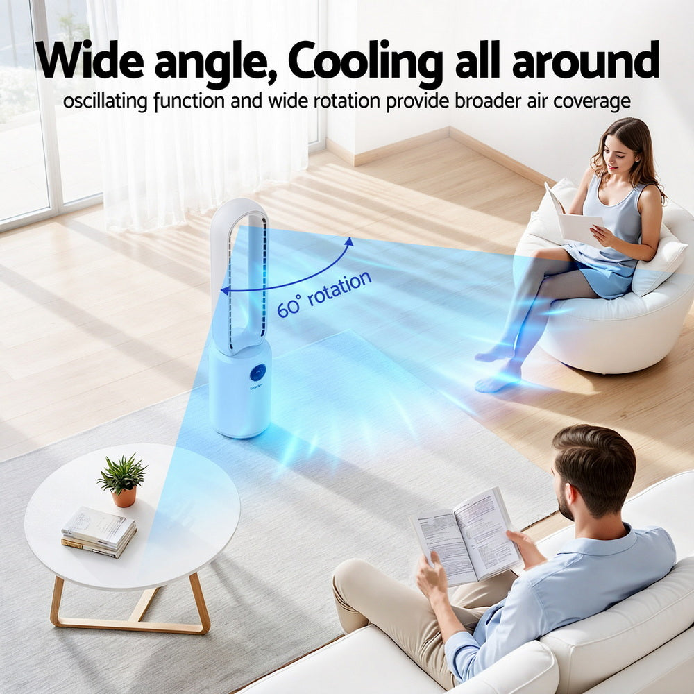 Devanti 2in1 Bladeless Fan Air Purification W/ Remote 88cm-5