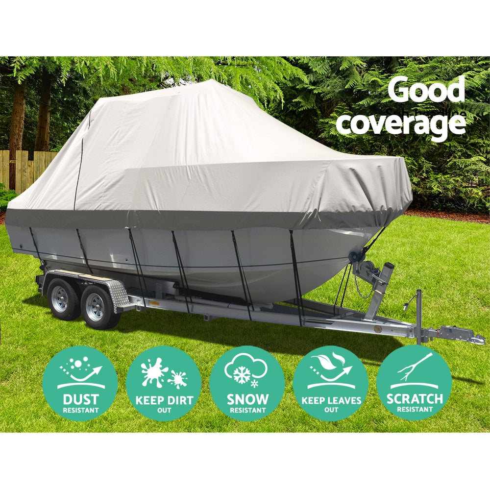 Seamanship 17-19ft Boat Cover Trailerable Jumbo 600D Marine Heavy Duty-2