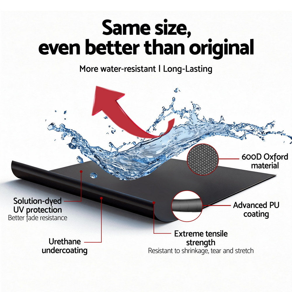 Seamanship Full Outboard Boat Motor Engine Cover Dust Rain Protection 100hp -150hp 600D Black-5