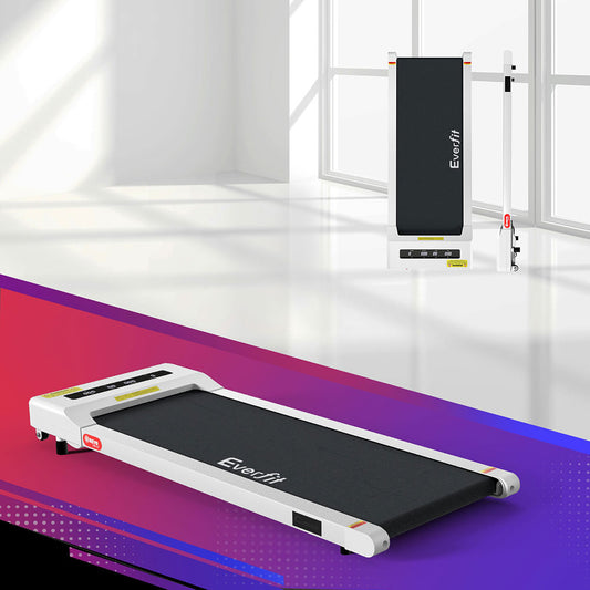 Everfit Treadmill Electric Walking Pad Under Desk Home Gym Fitness 360mm White-0