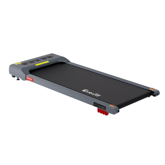 Everfit Treadmill Electric Walking Pad Incline Under Desk Home Gym 380mm Grey-0