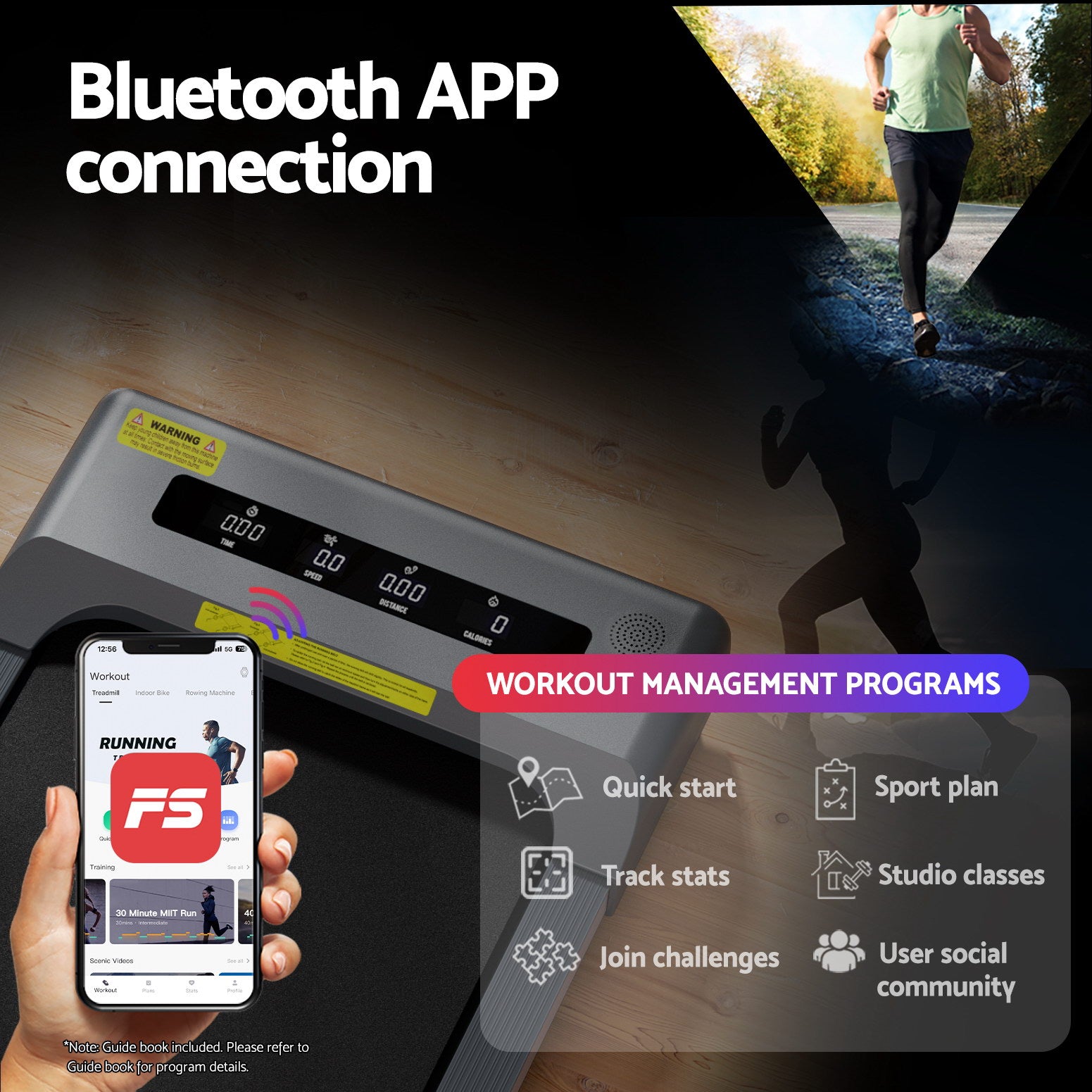 Everfit Treadmill Electric Walking Pad Incline Under Desk Home Gym 380mm Grey-5