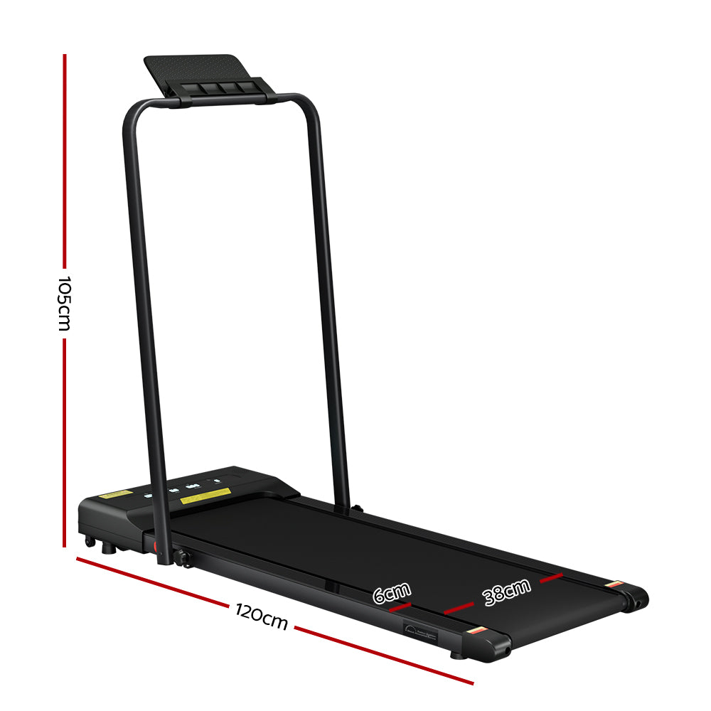 Everfit Treadmill Electric Walking Pad Under Desk Home Gym Fitness 380mm Black-1