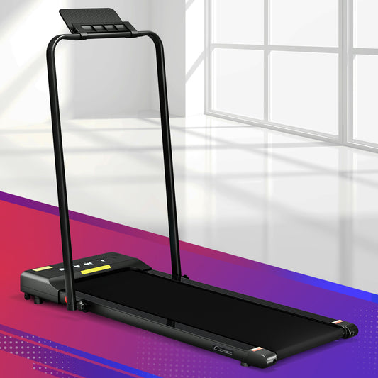 Everfit Treadmill Electric Walking Pad Under Desk Home Gym Fitness 380mm Black-0
