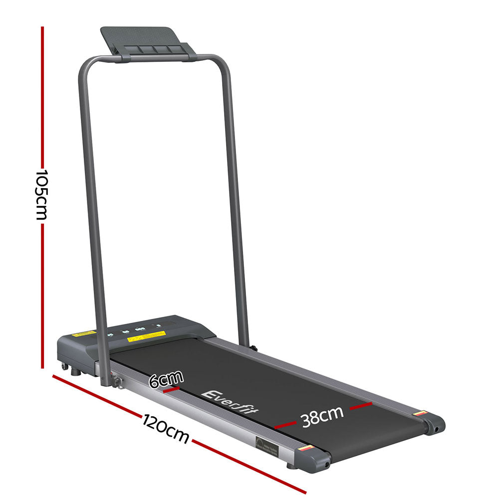 Everfit Treadmill Electric Walking Pad Under Desk Home Gym Fitness 380mm Grey-1