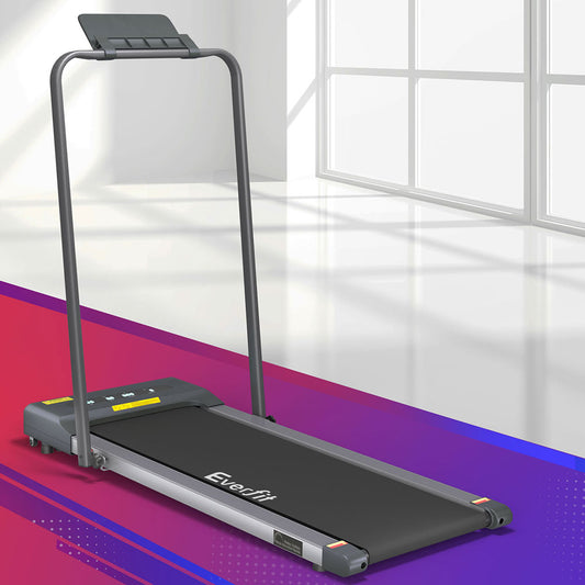 Everfit Treadmill Electric Walking Pad Under Desk Home Gym Fitness 380mm Grey-0