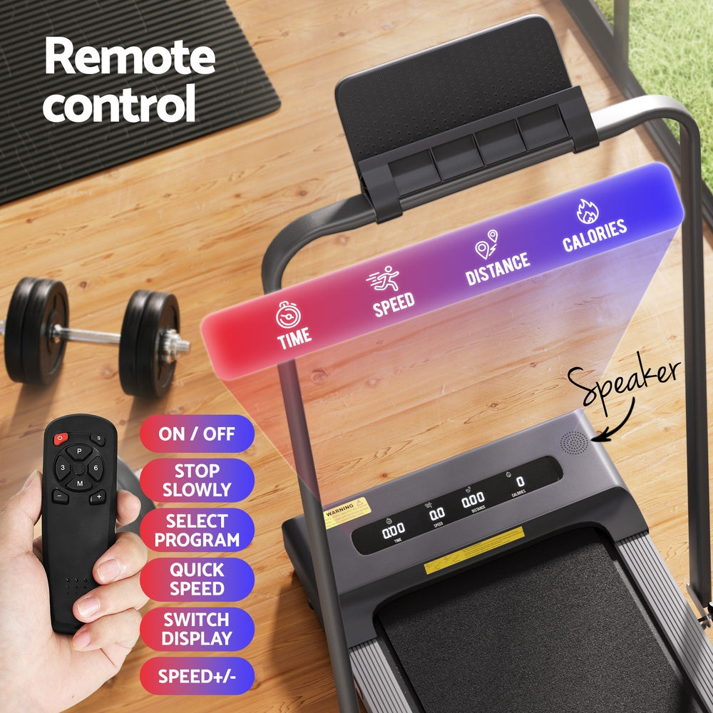 Everfit Treadmill Electric Walking Pad Under Desk Home Gym Fitness 380mm Grey-5