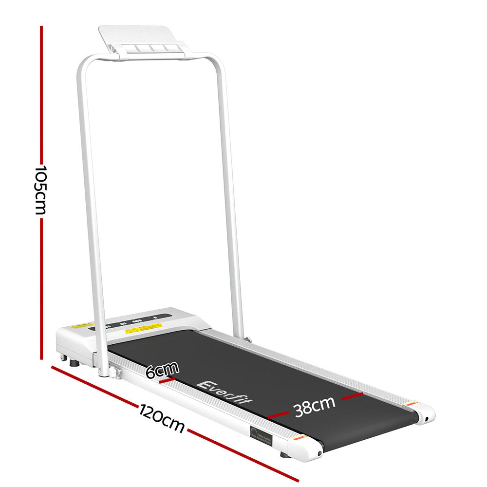 Everfit Treadmill Electric Walking Pad Under Desk Home Gym Fitness 380mm White-1