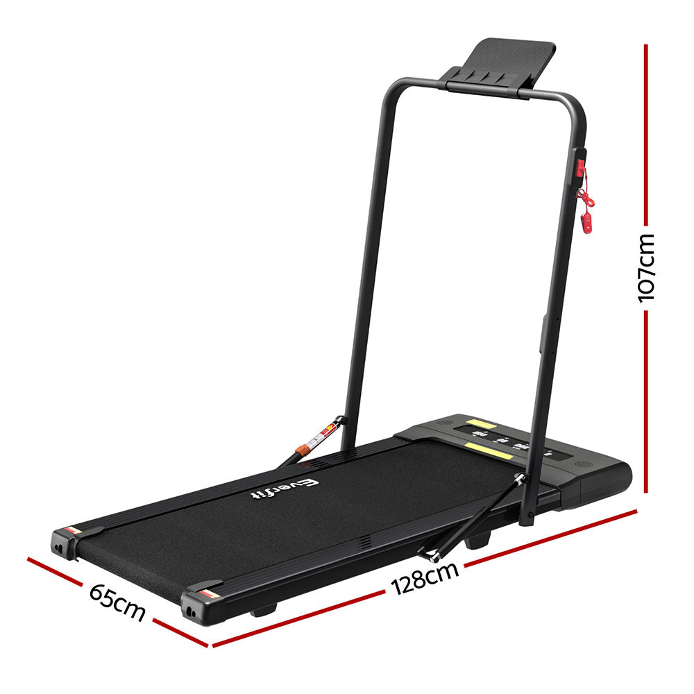 Everfit Treadmill Electric Walking Pad Under Desk Home Gym Fitness 400mm Black-1