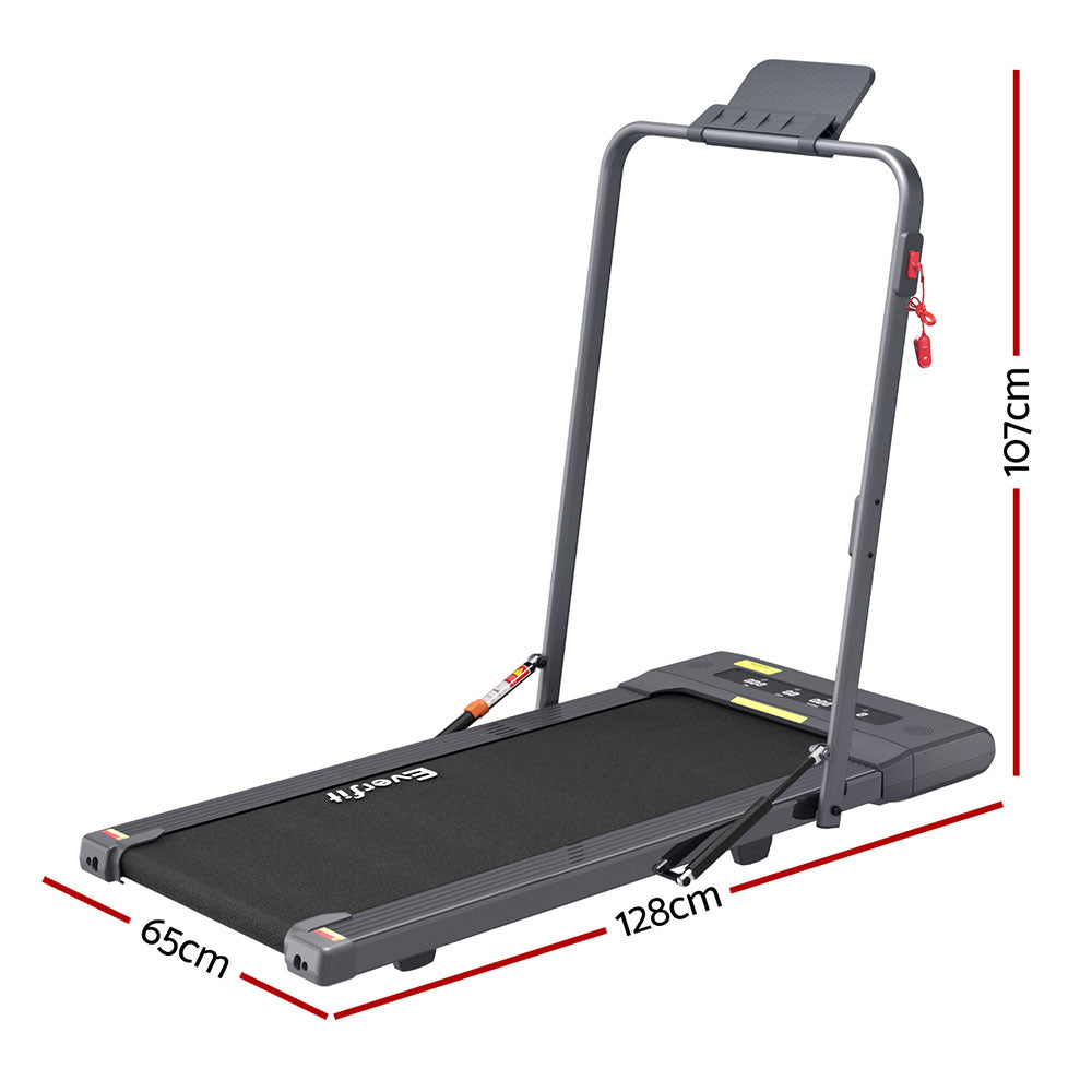 Everfit Treadmill Electric Walking Pad Under Desk Home Gym Fitness 400mm Grey-1