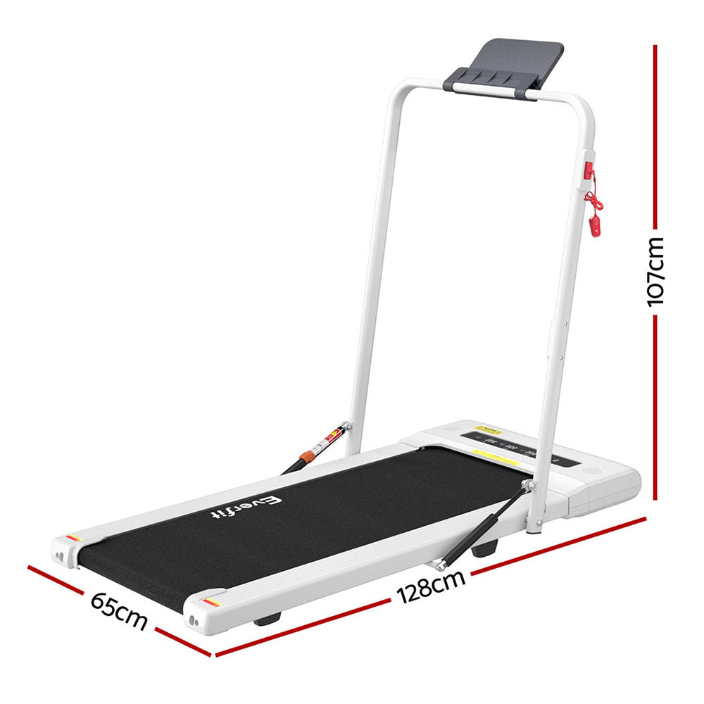 Everfit Treadmill Electric Walking Pad Under Desk Home Gym Fitness 400mm White-1