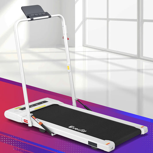 Everfit Treadmill Electric Walking Pad Under Desk Home Gym Fitness 400mm White-0