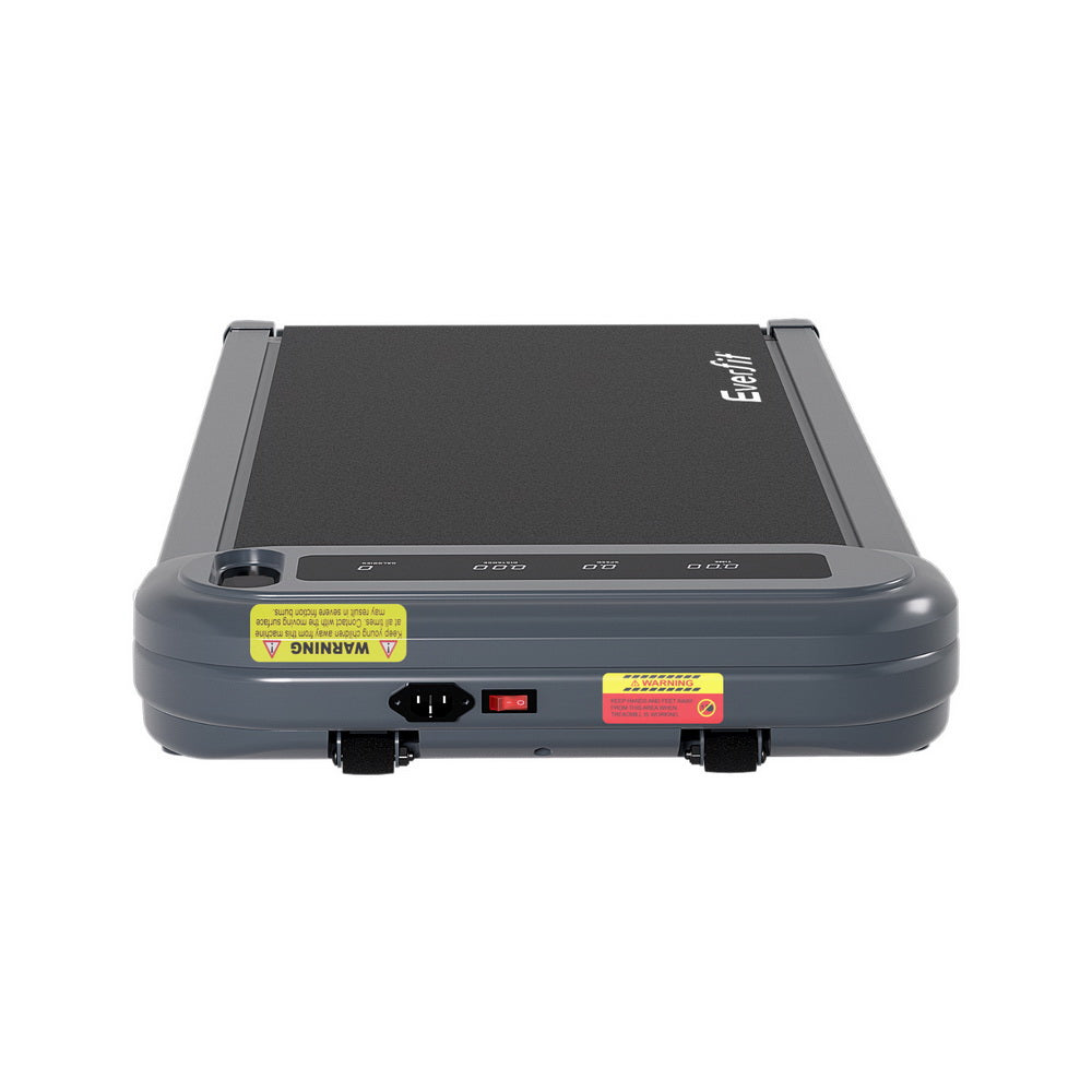 Everfit Treadmill Electric Walking Pad with Incline Under Desk Home Gym Grey-2