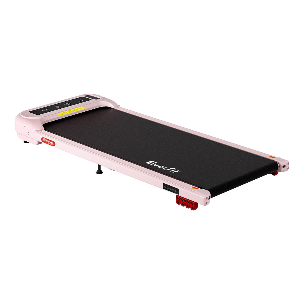 Everfit Treadmill Electric Walking Pad with Incline Under Desk Home Gym Pink-0