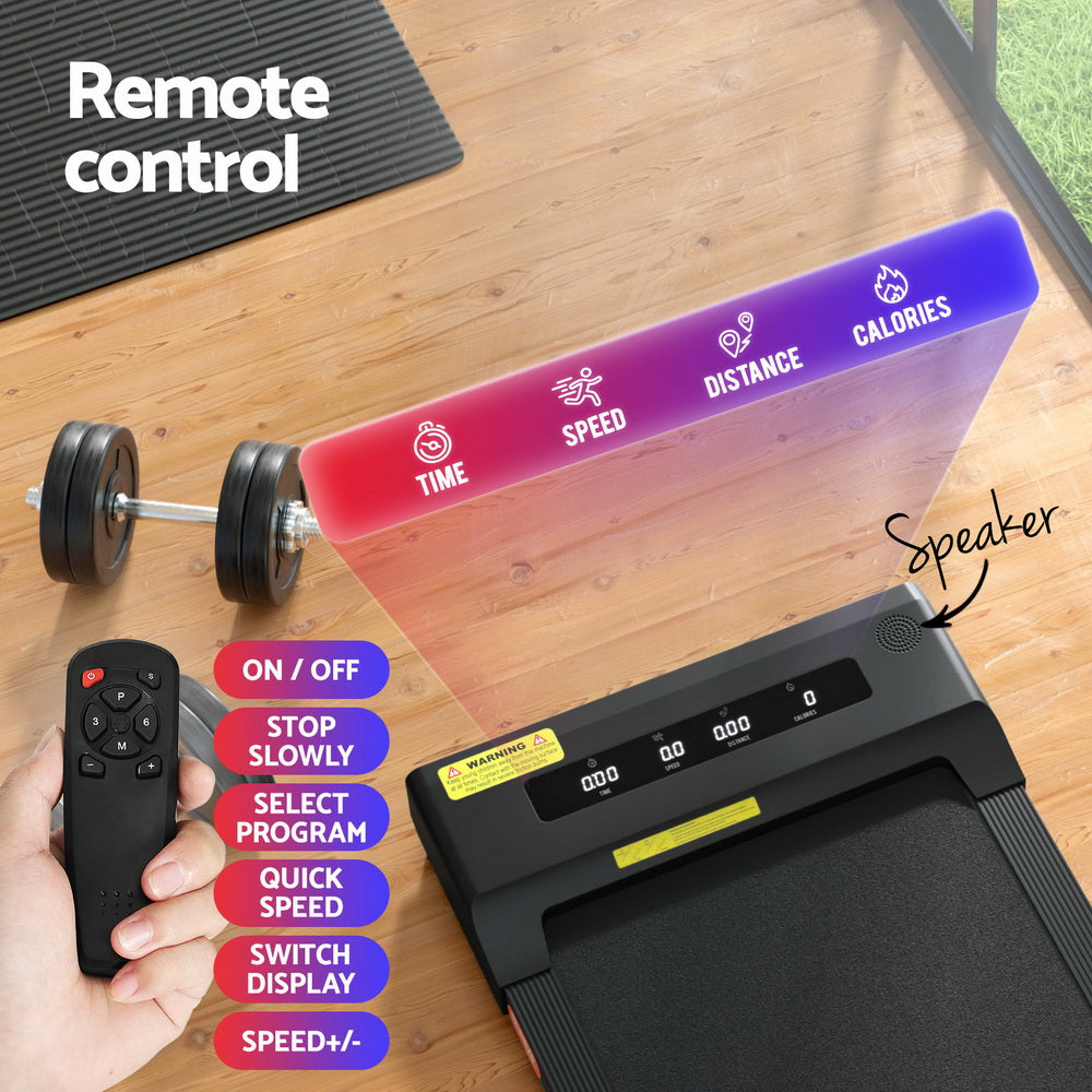 Everfit Treadmill Electric Walking Pad Under Desk Home Gym Fitness 400mm Black-5