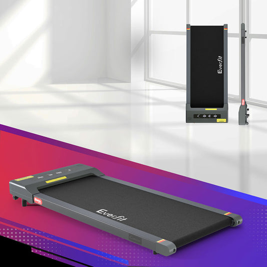 Everfit Treadmill Electric Walking Pad Under Desk Home Gym Fitness 400mm Grey-0