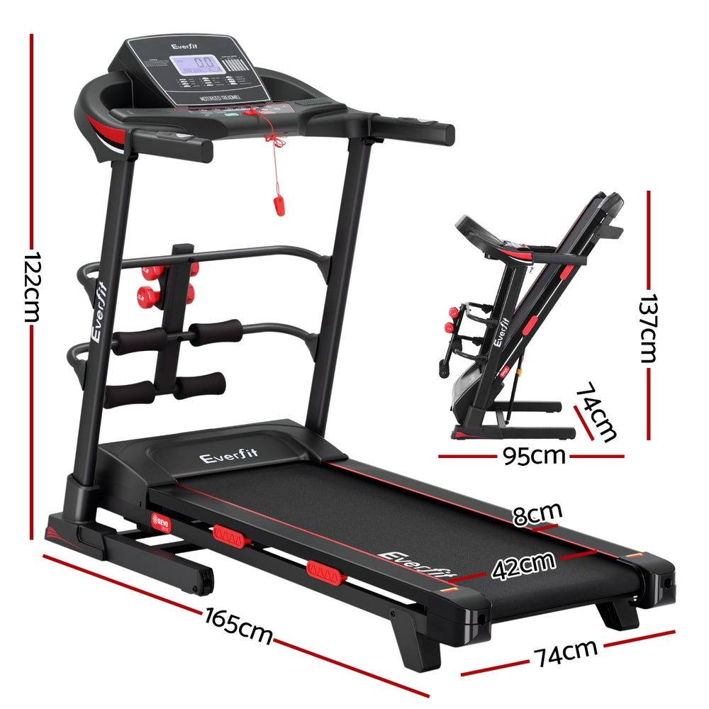 Everfit Treadmill Electric Home Gym Fitness Exercise Machine w/ Sit Up Bar 420mm-1