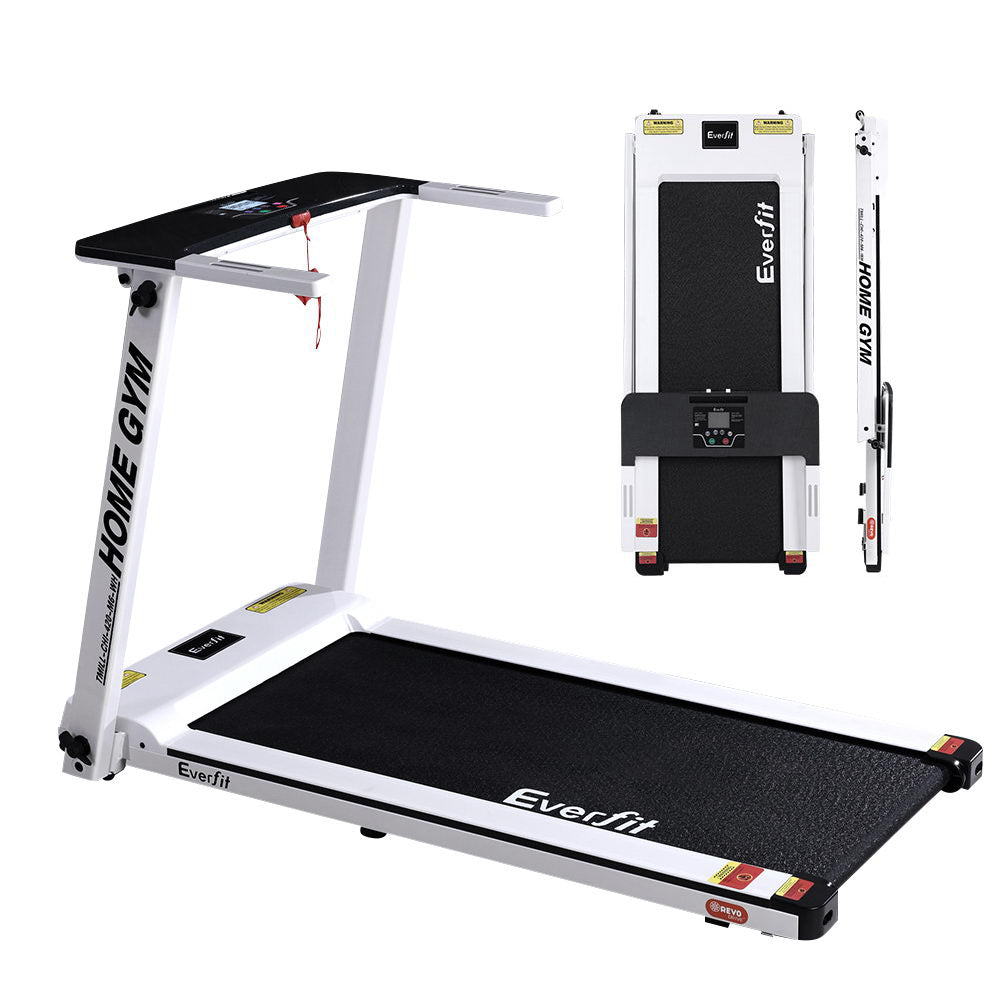 Everfit Treadmill Electric Home Gym Fitness Exercise Fully Foldable 420mm White-0