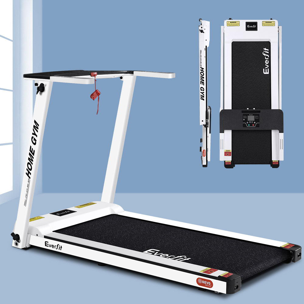 Everfit Treadmill Electric Home Gym Fitness Exercise Fully Foldable 420mm White-8