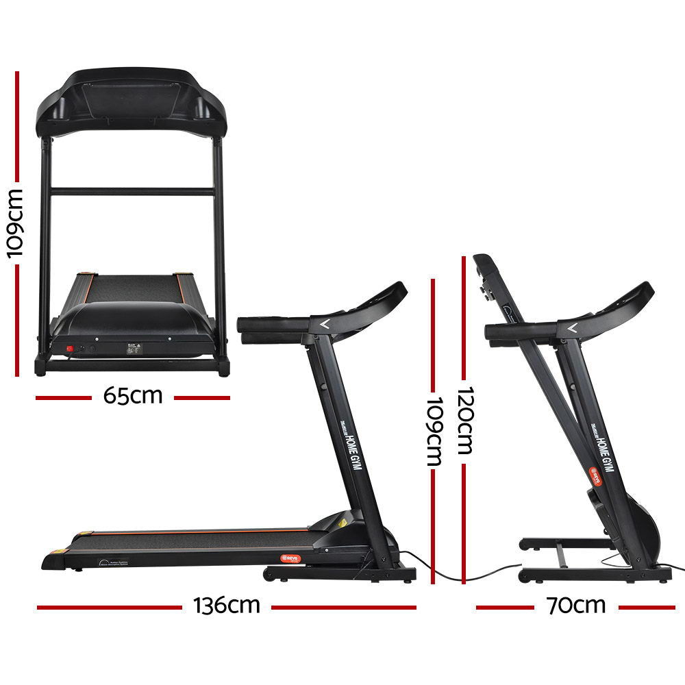 Everfit Treadmill Electric Home Gym Fitness Exercise Machine Foldable 400mm-1