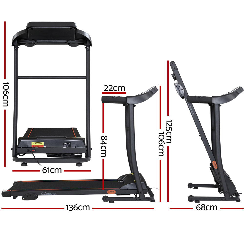 Everfit Treadmill Electric Home Gym Fitness Exercise Machine Incline 400mm-1