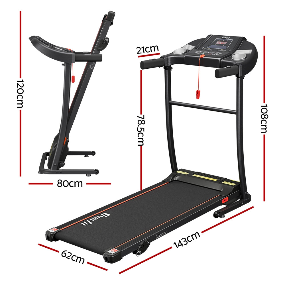 Everfit Treadmill Electric Home Gym Fitness Exercise Equipment Incline 400mm-1