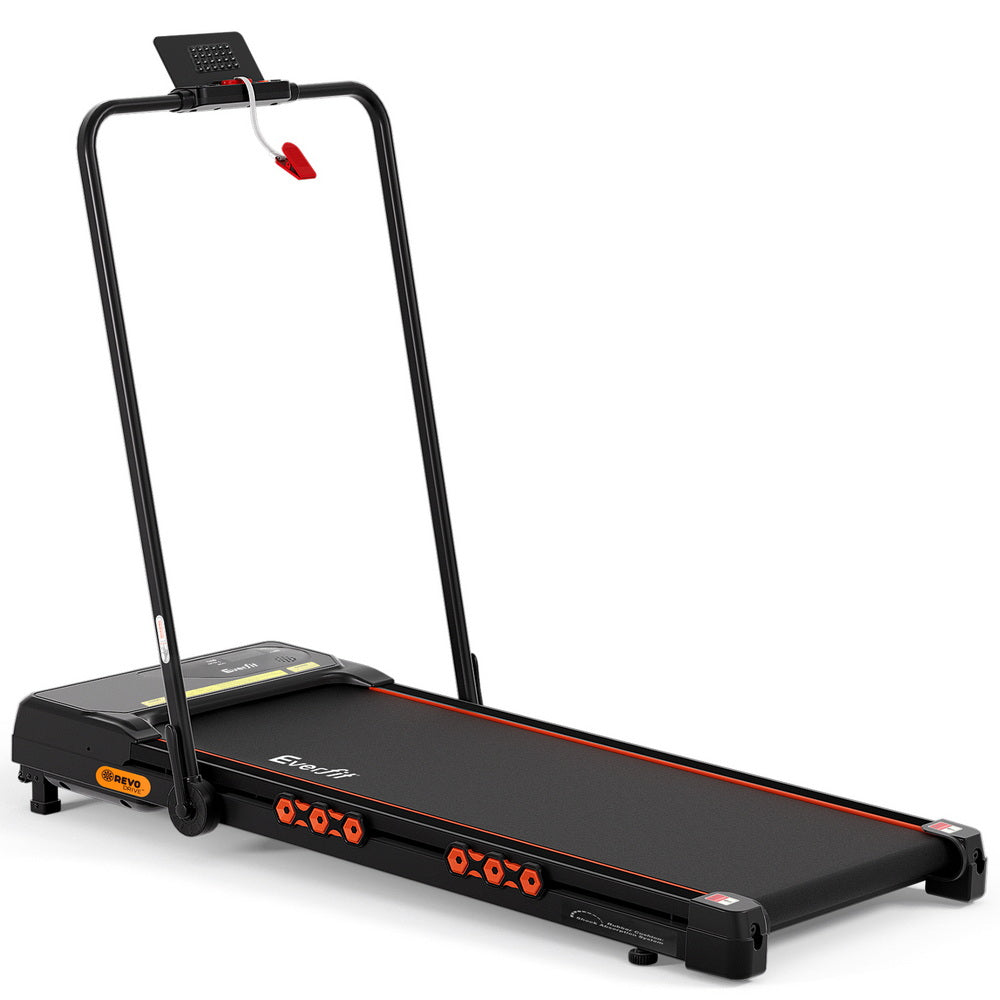 Everfit Treadmill Electric Walking Pad Auto Incline Foldable for Home Gym Black-0
