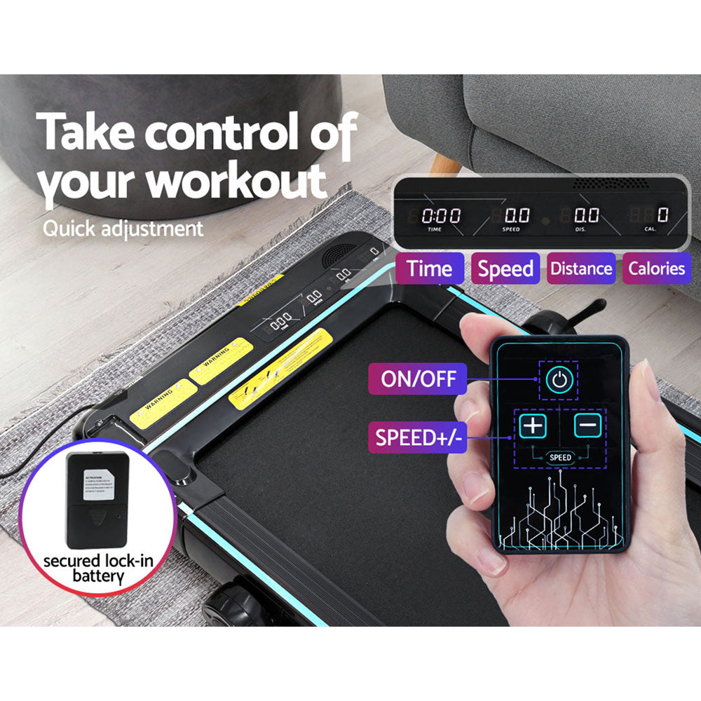 Everfit Treadmill Electric Walking Pad Under Desk Home Gym Fitness 420mm Remote-5