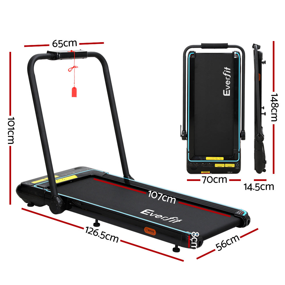 Everfit Treadmill Electric Walking Pad Under Desk Home Gym Fitness 420mm Remote-1