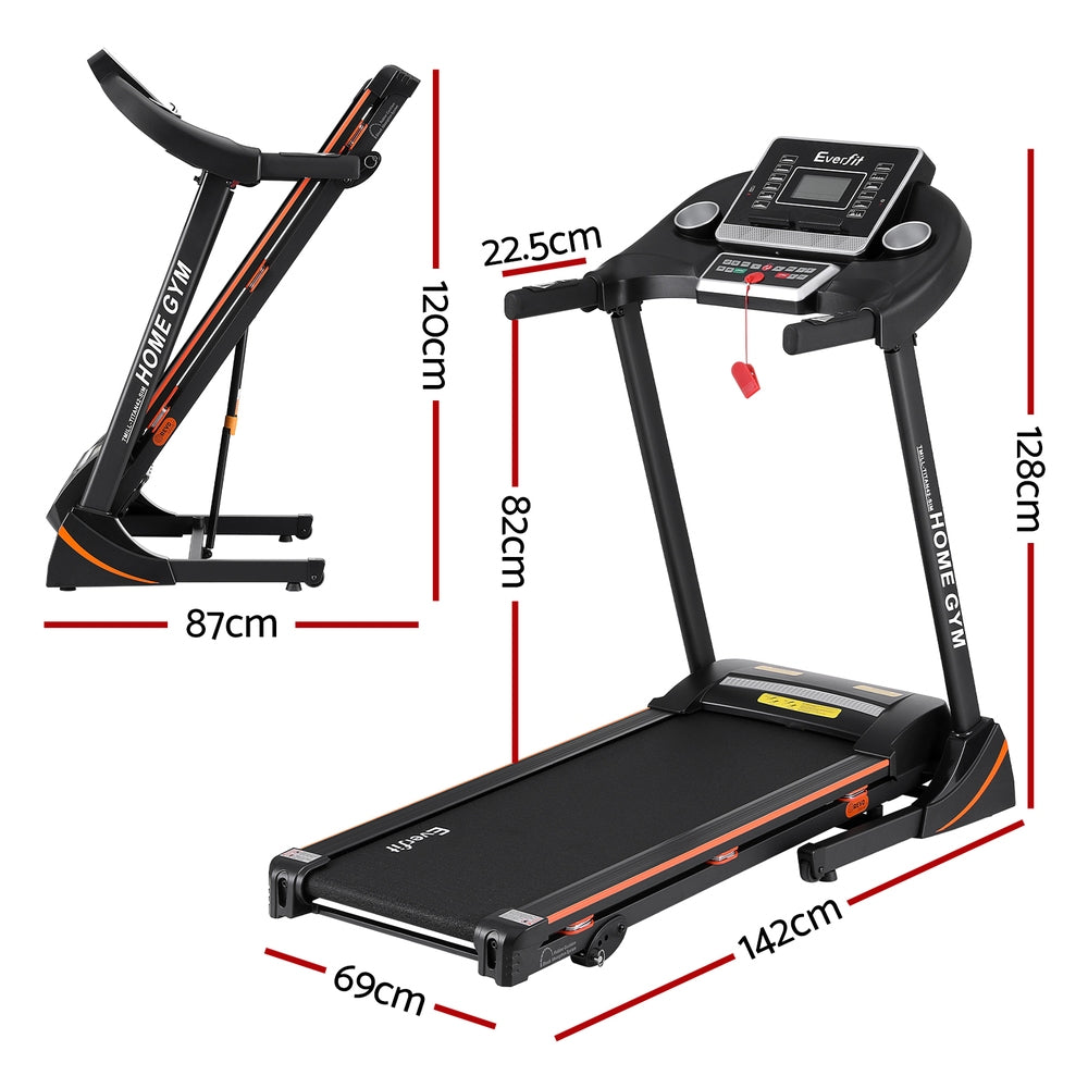 Everfit Treadmill Electric Home Gym Fitness Exercise Machine Hydraulic 420mm-1