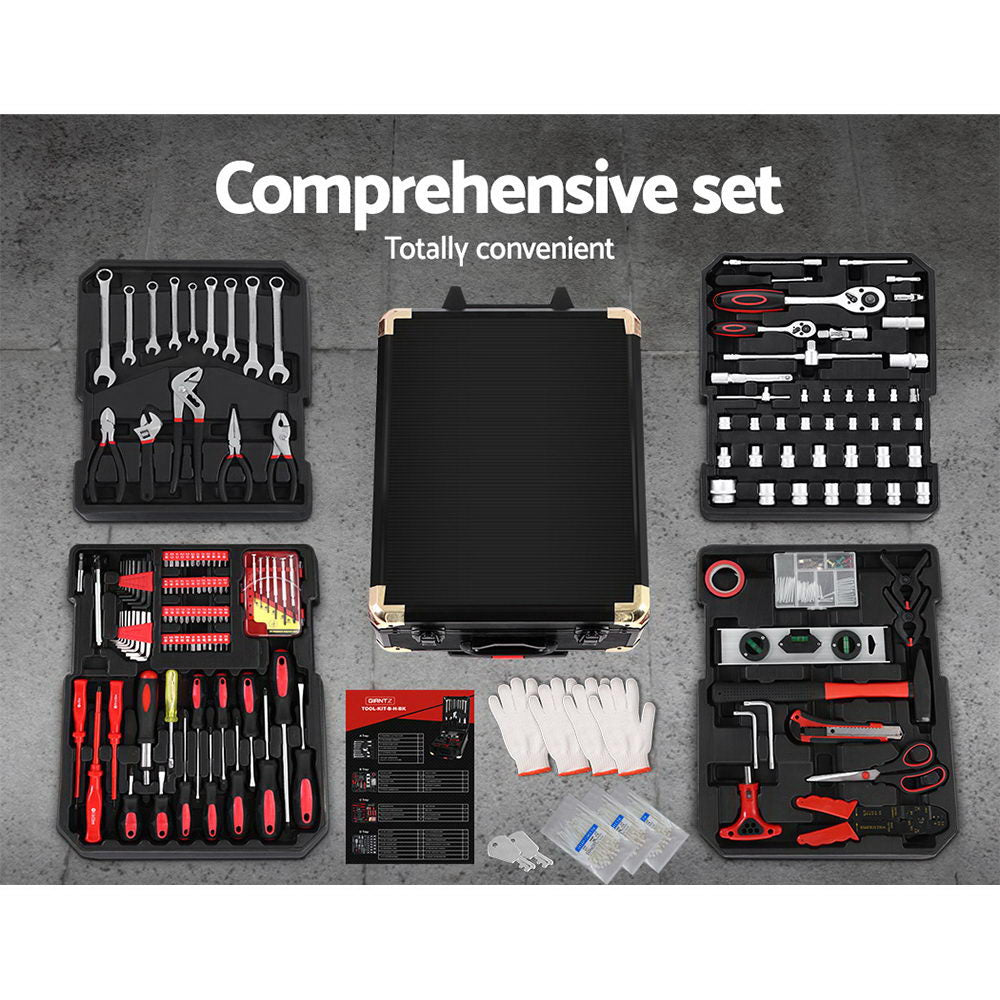 Giantz 816pcs Tool Kit Trolley Case Mechanics Box Toolbox Portable DIY Set-5