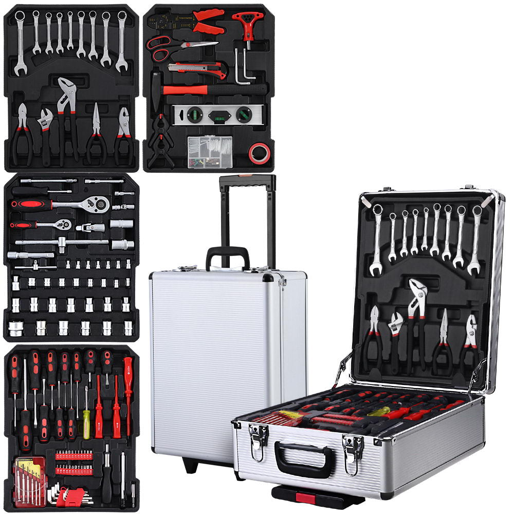 Giantz 786pcs Tool Kit Trolley Case Mechanics Box Toolbox Portable DIY Set-0