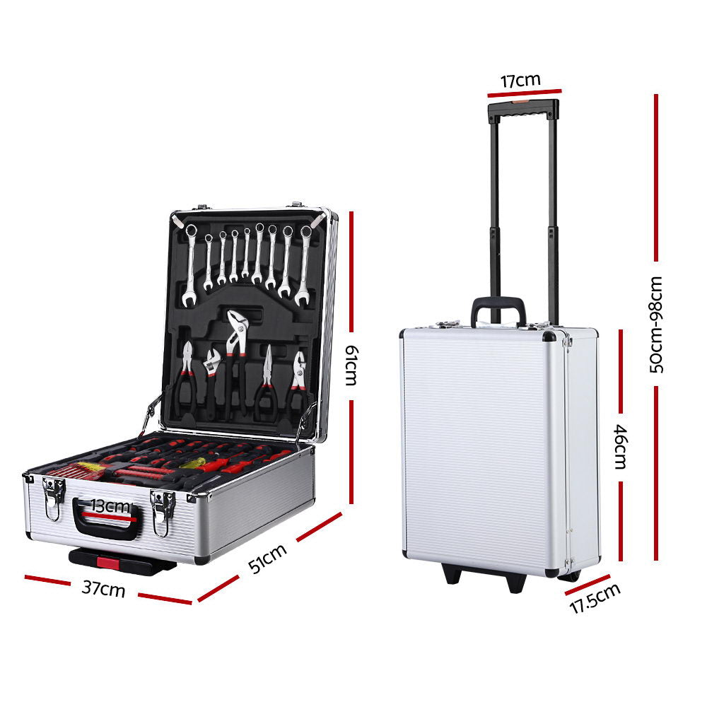 Giantz 786pcs Tool Kit Trolley Case Mechanics Box Toolbox Portable DIY Set-1