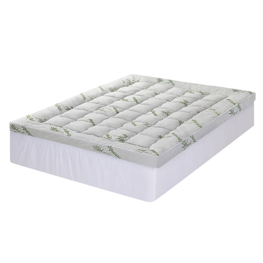 Giselle Mattress Topper 11cm Pillowtop toppers Bamboo Queen-0