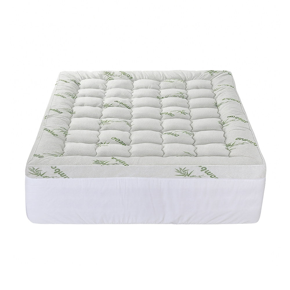 Giselle Mattress Topper 11cm Pillowtop toppers Bamboo Queen-2