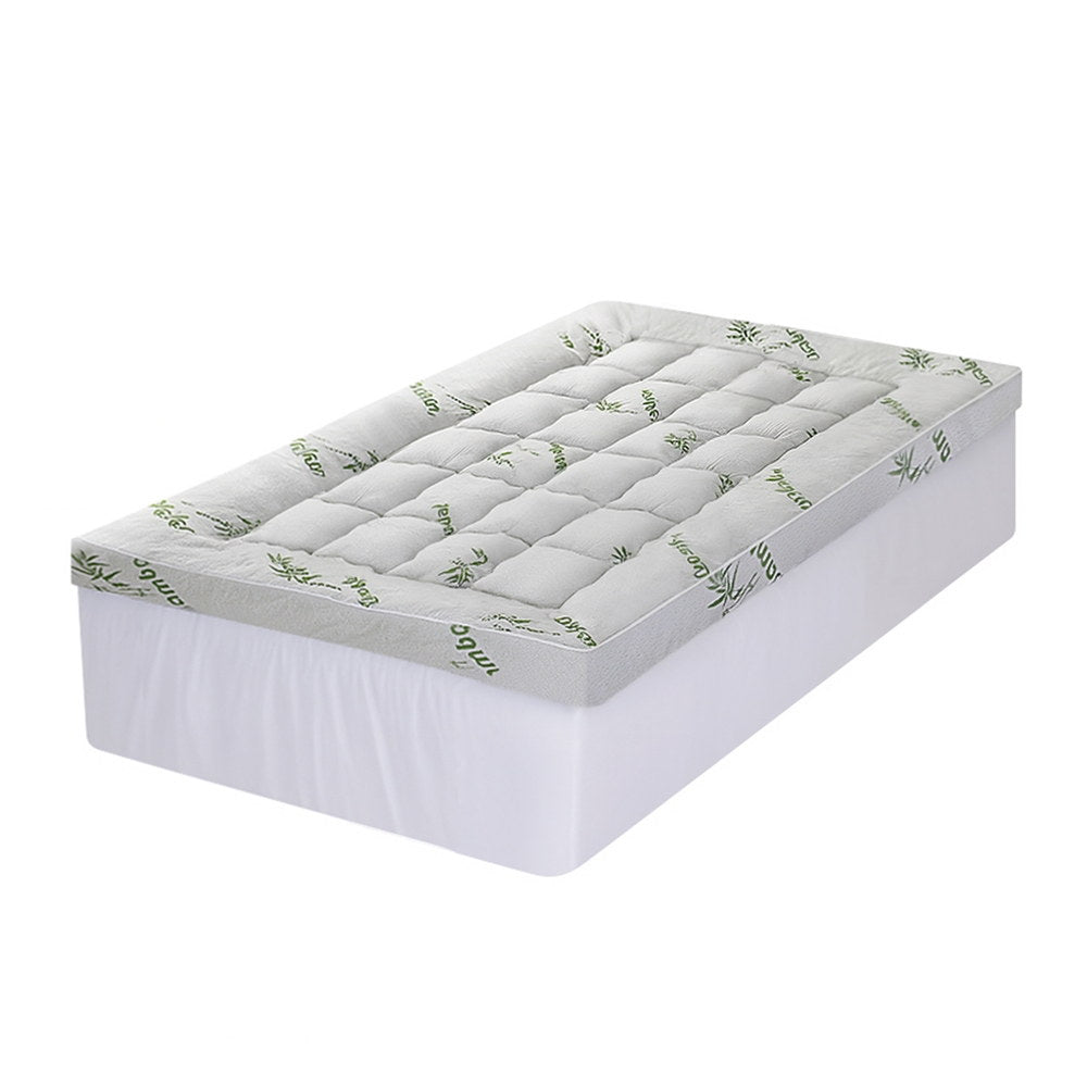 Giselle Mattress Topper 11cm Pillowtop toppers Bamboo Single-0