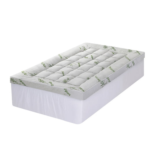 Giselle Mattress Topper 11cm Pillowtop toppers Bamboo Single-0