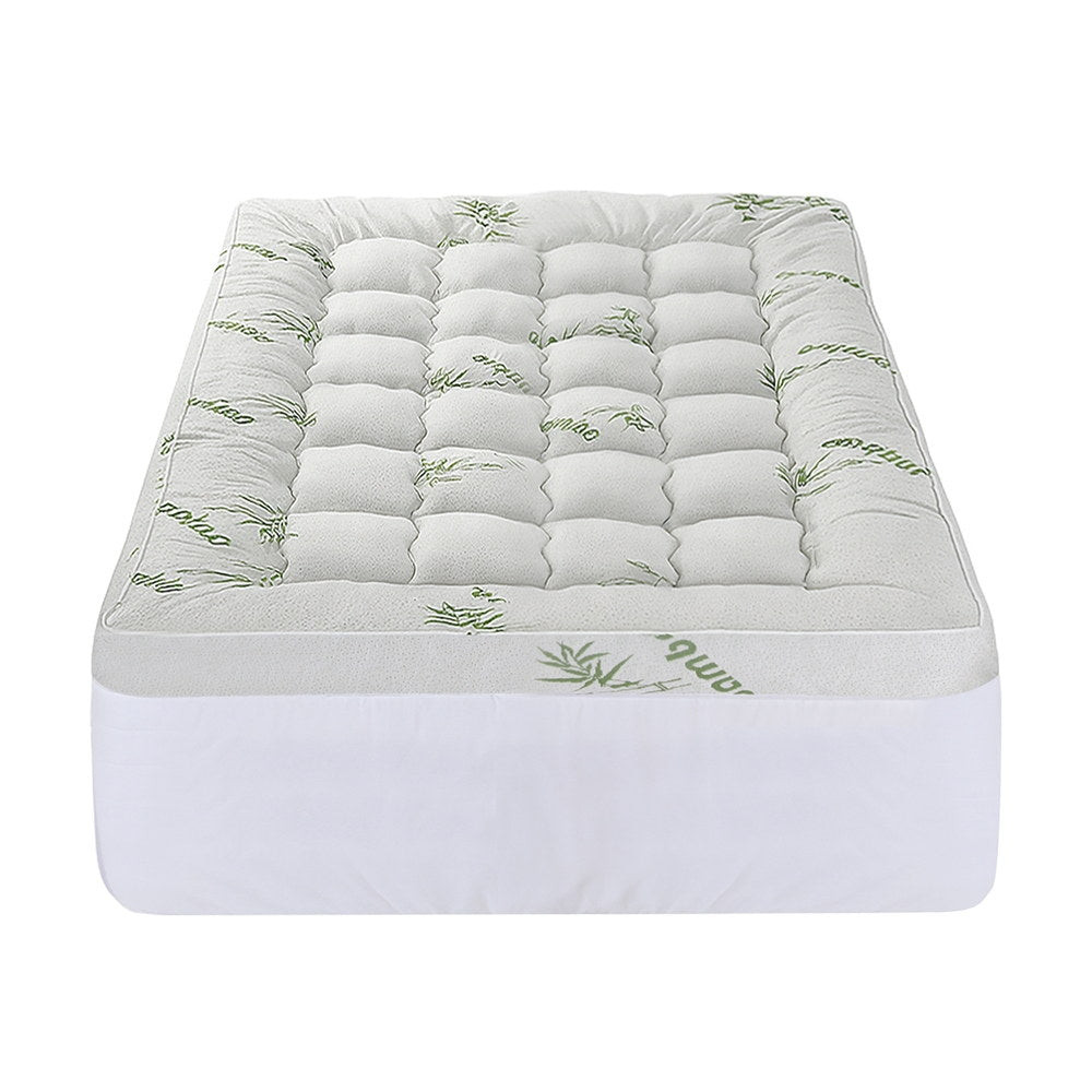Giselle Mattress Topper 11cm Pillowtop toppers Bamboo Single-2