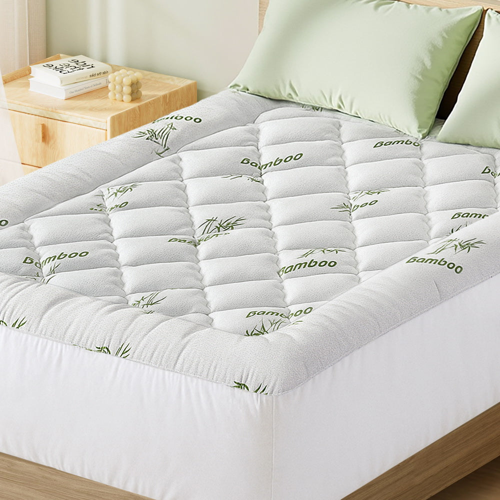 Giselle Mattress Topper 5cm Pillowtop toppers Bamboo Double-6